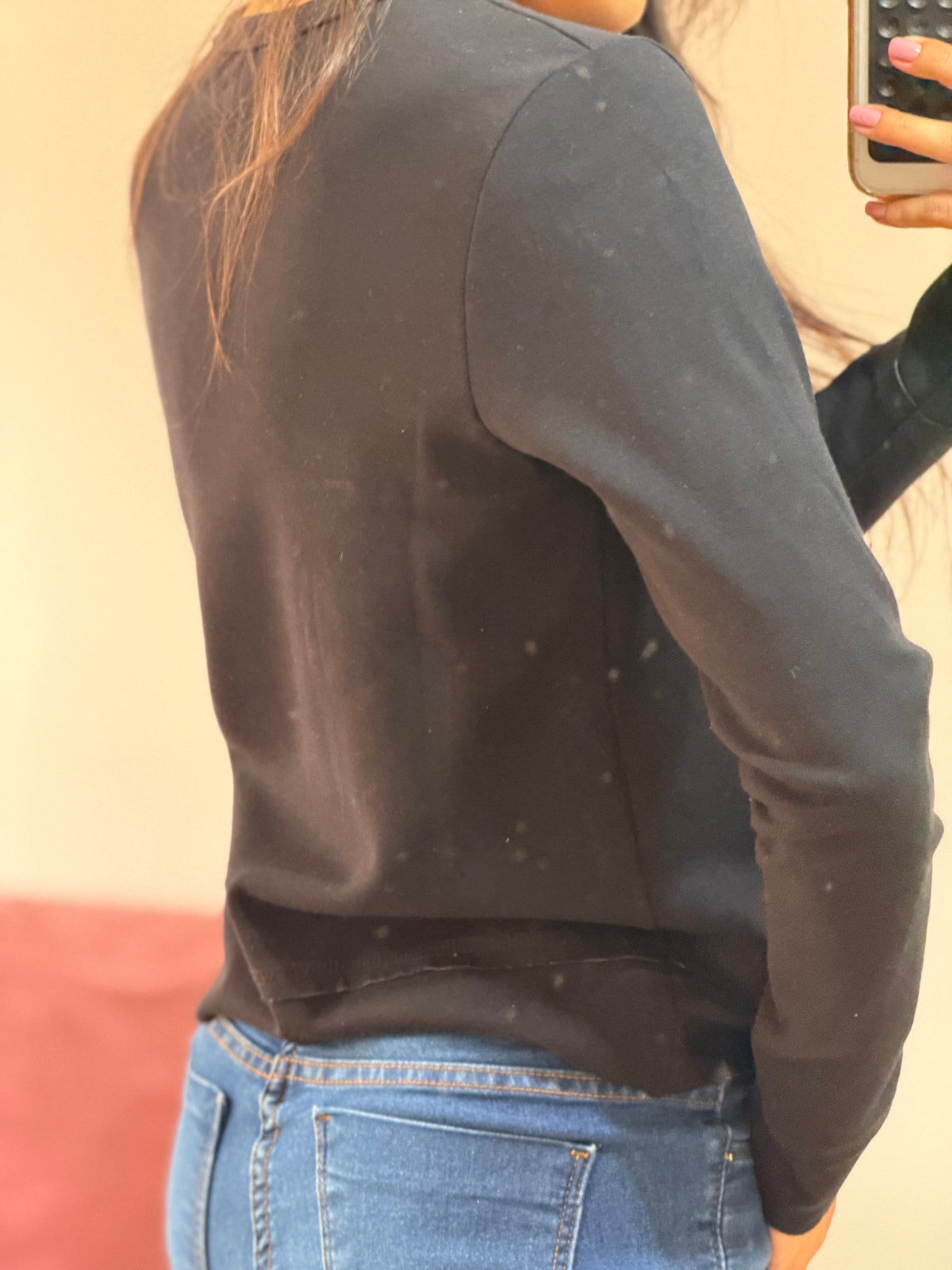 blusa talie nk manga longa bordada