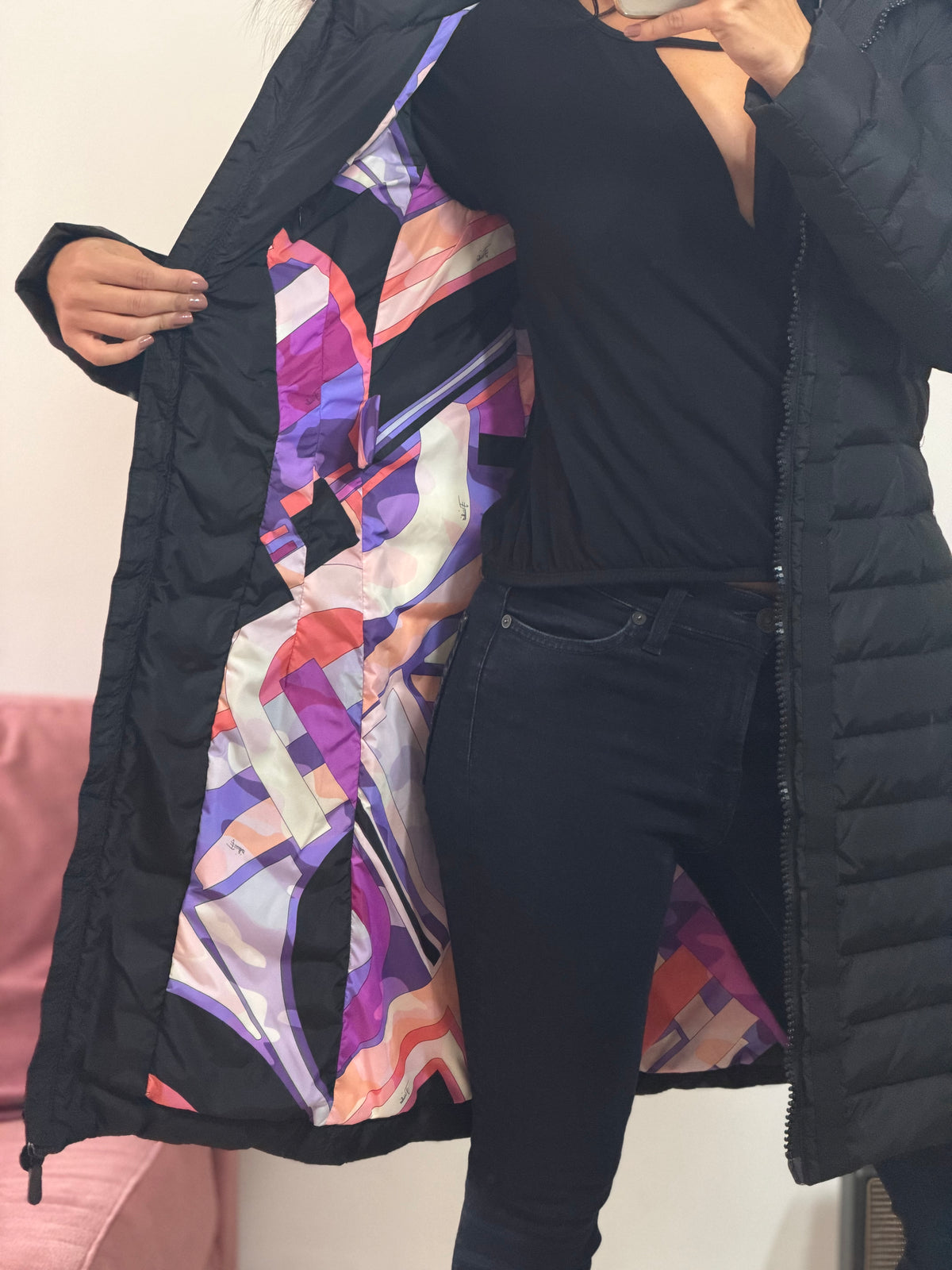 sobretudo emilio pucci estampado impermeável
