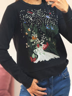 blusa talie nk manga longa bordada