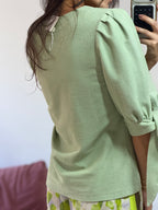 blusa clemence verde ervadoce