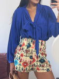 body andrea marques azul manga longa