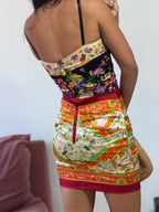 vestido curto dolce&gabbana estampado