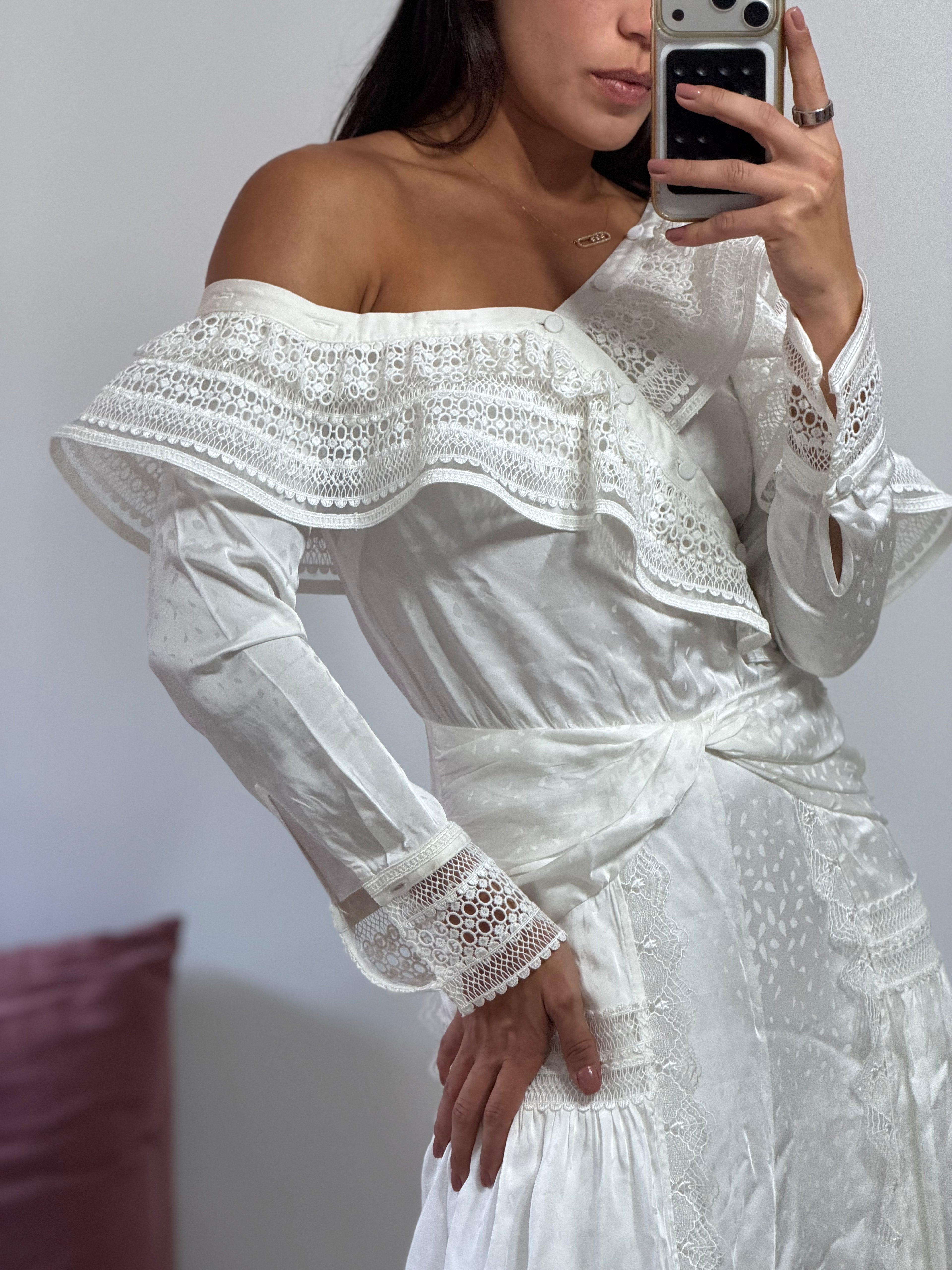 vestido longo self portrait