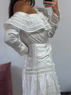 vestido longo self portrait