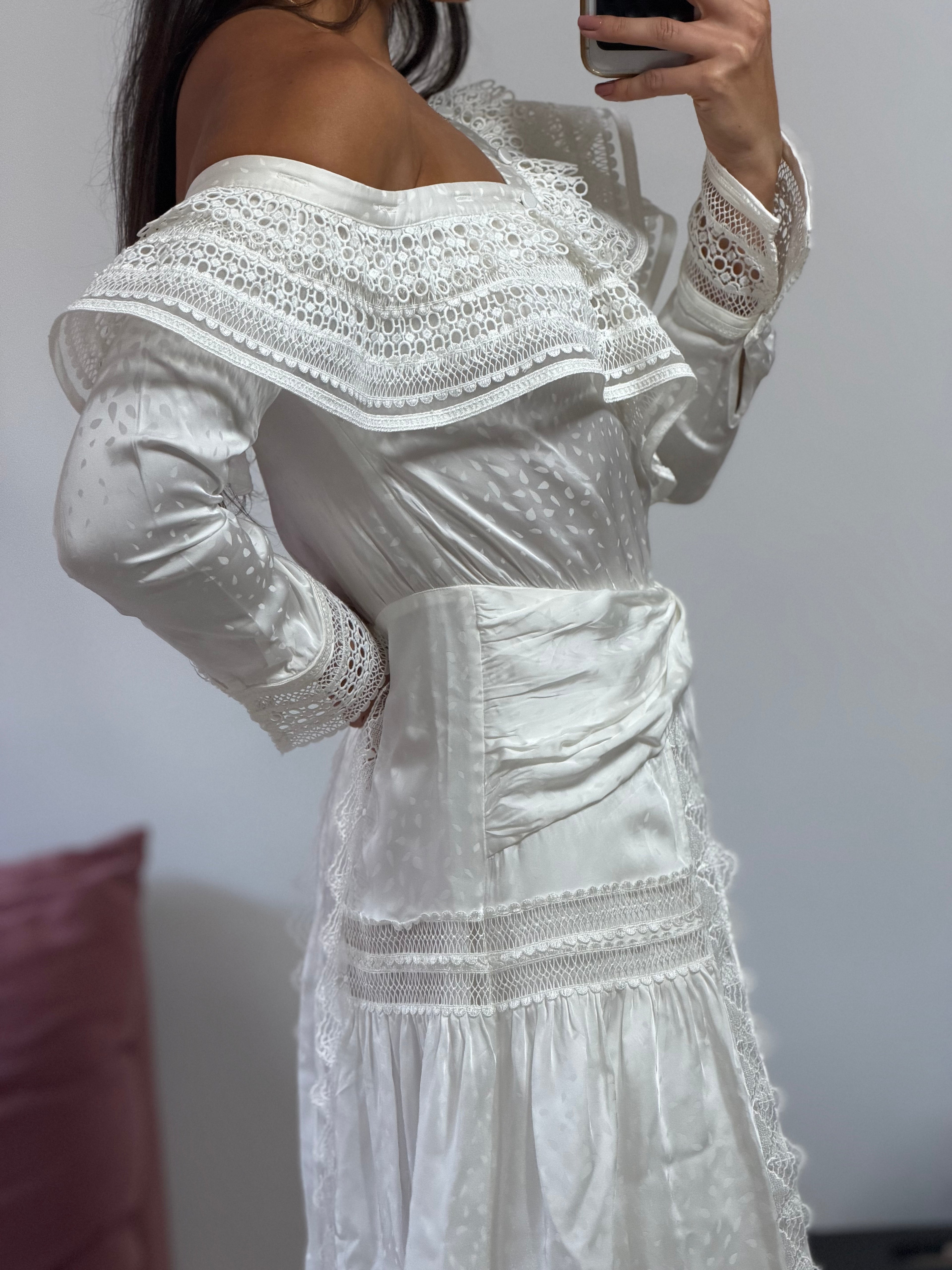 vestido longo self portrait